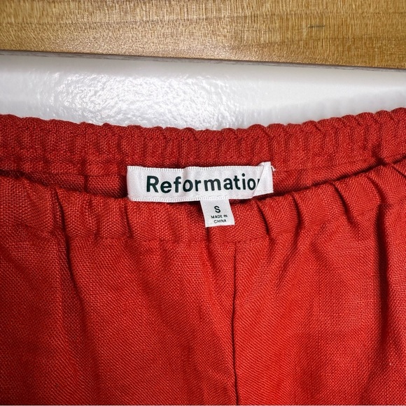 REFORMATION NWT Remi Cropped Linen Pants - Picture 5 of 8
